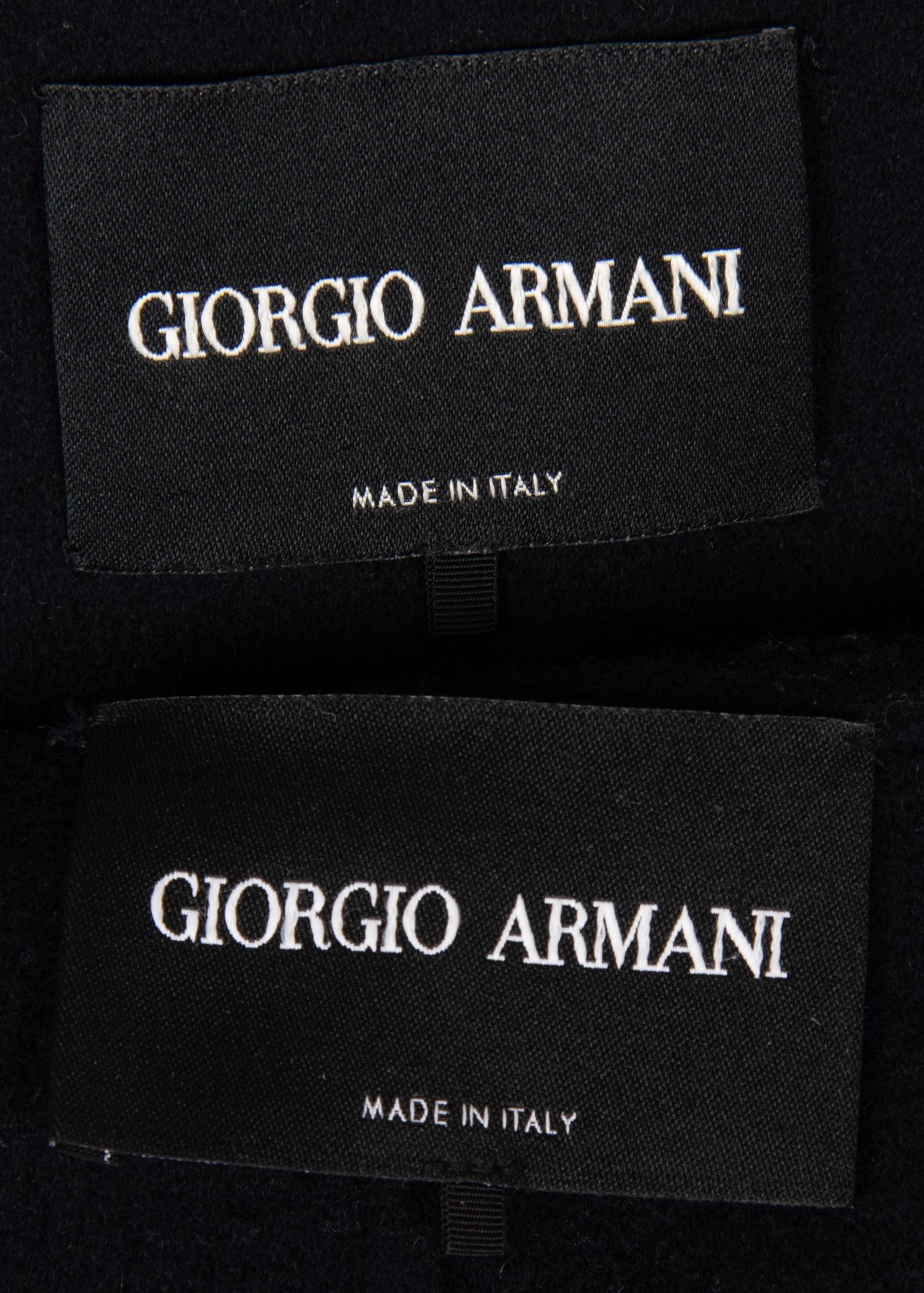 Two Giorgio Armani Cashmere Coats, 2000-10s