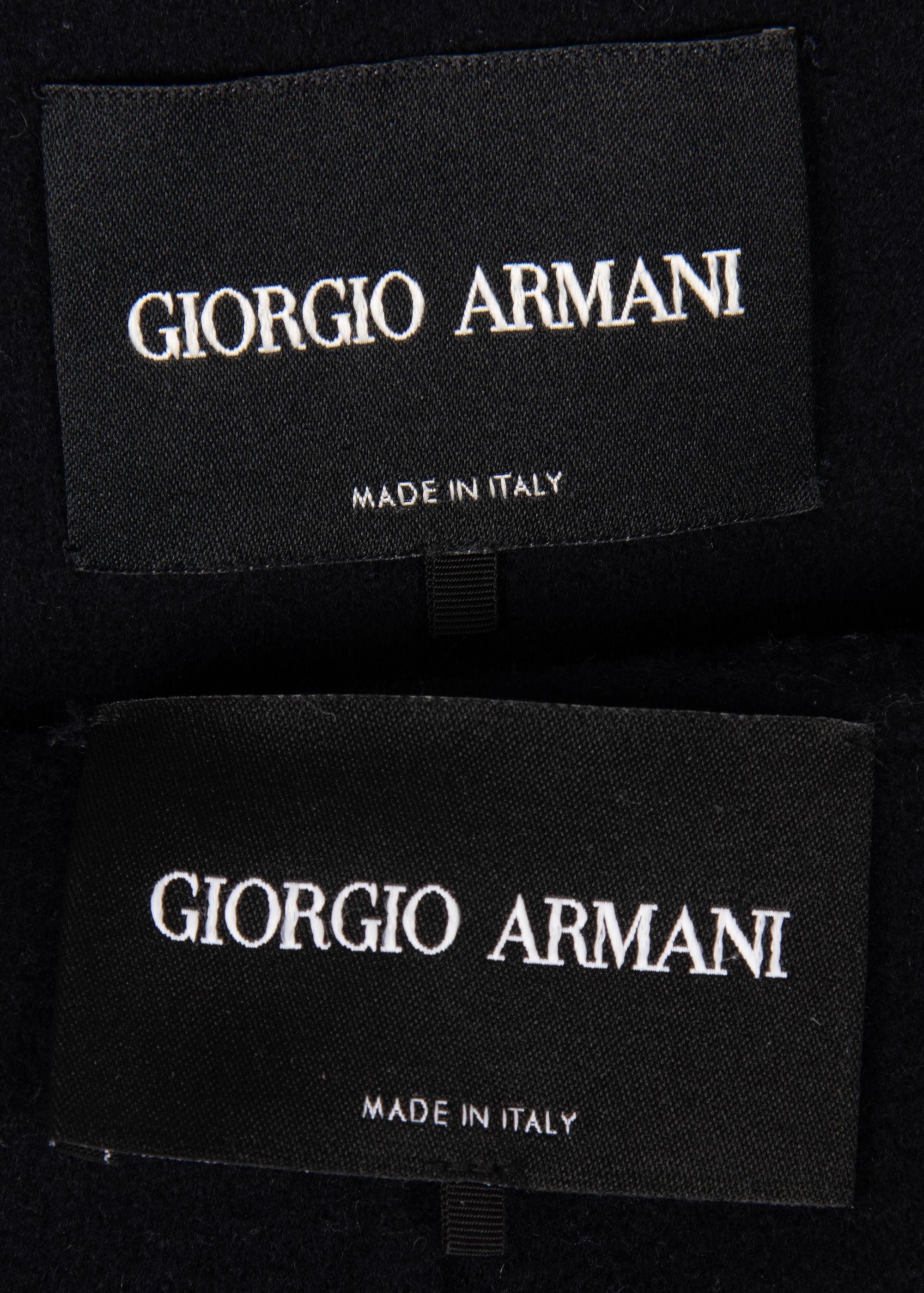 Two Giorgio Armani Cashmere Coats, 2000-10s