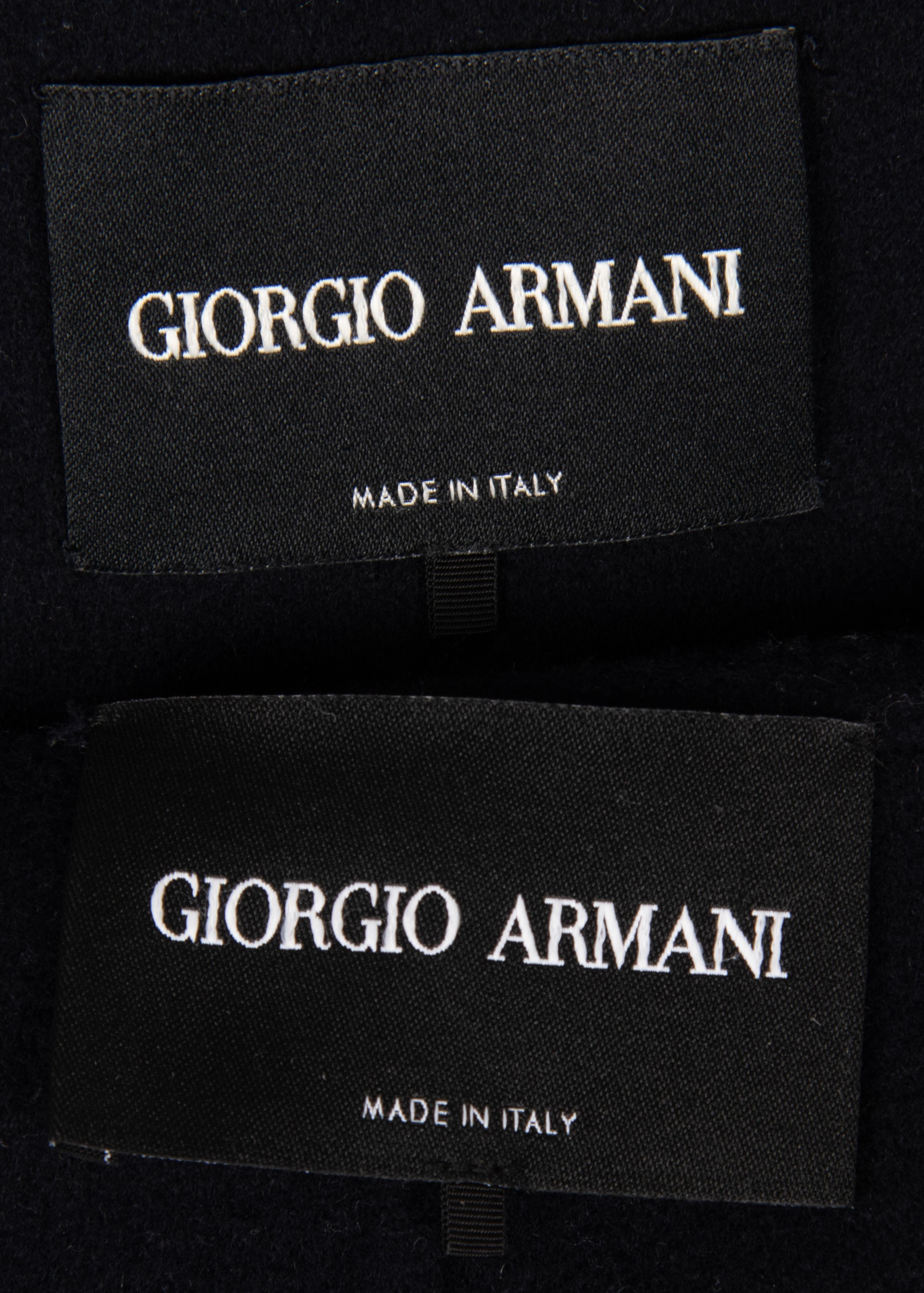 Two Giorgio Armani Cashmere Coats, 2000-10s