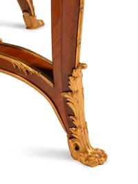 A Louis XV Style Gilt-Bronze-Mounted Kingwood Table de Milieu