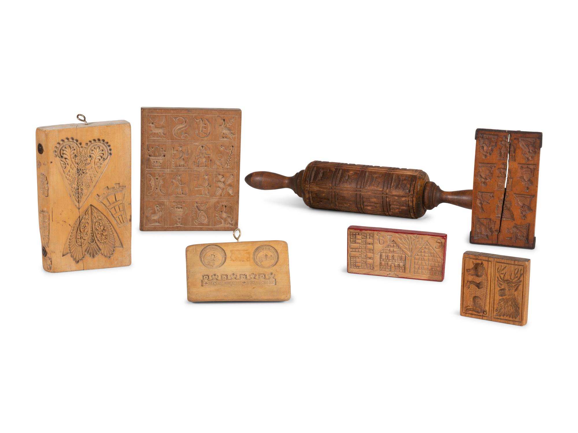 A Rolling Pin Mold and Wooden Mold Boards