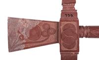 Great Lakes Carved Catlinite Pipe Tomahawk