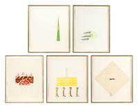 Costume A, B, C, D, and F (a group of 5 works)