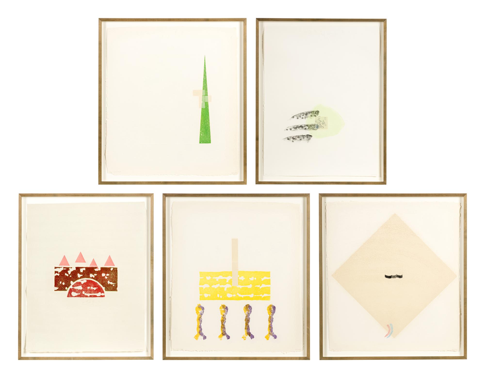 Costume A, B, C, D, and F (a group of 5 works)