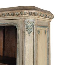 A Continental Painted Step-Back Bookcase
