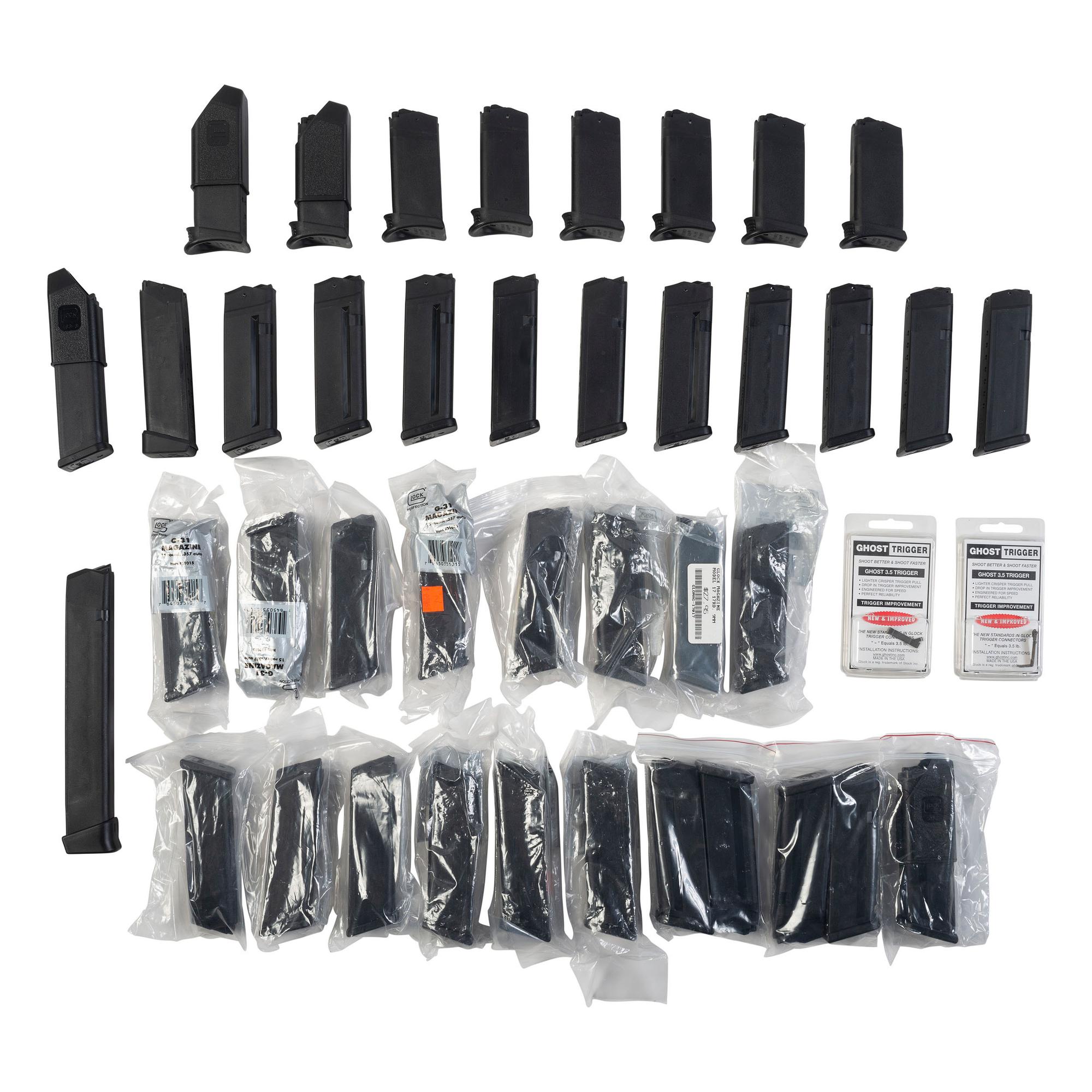 Lot of 38 Assorted Glock Magazines