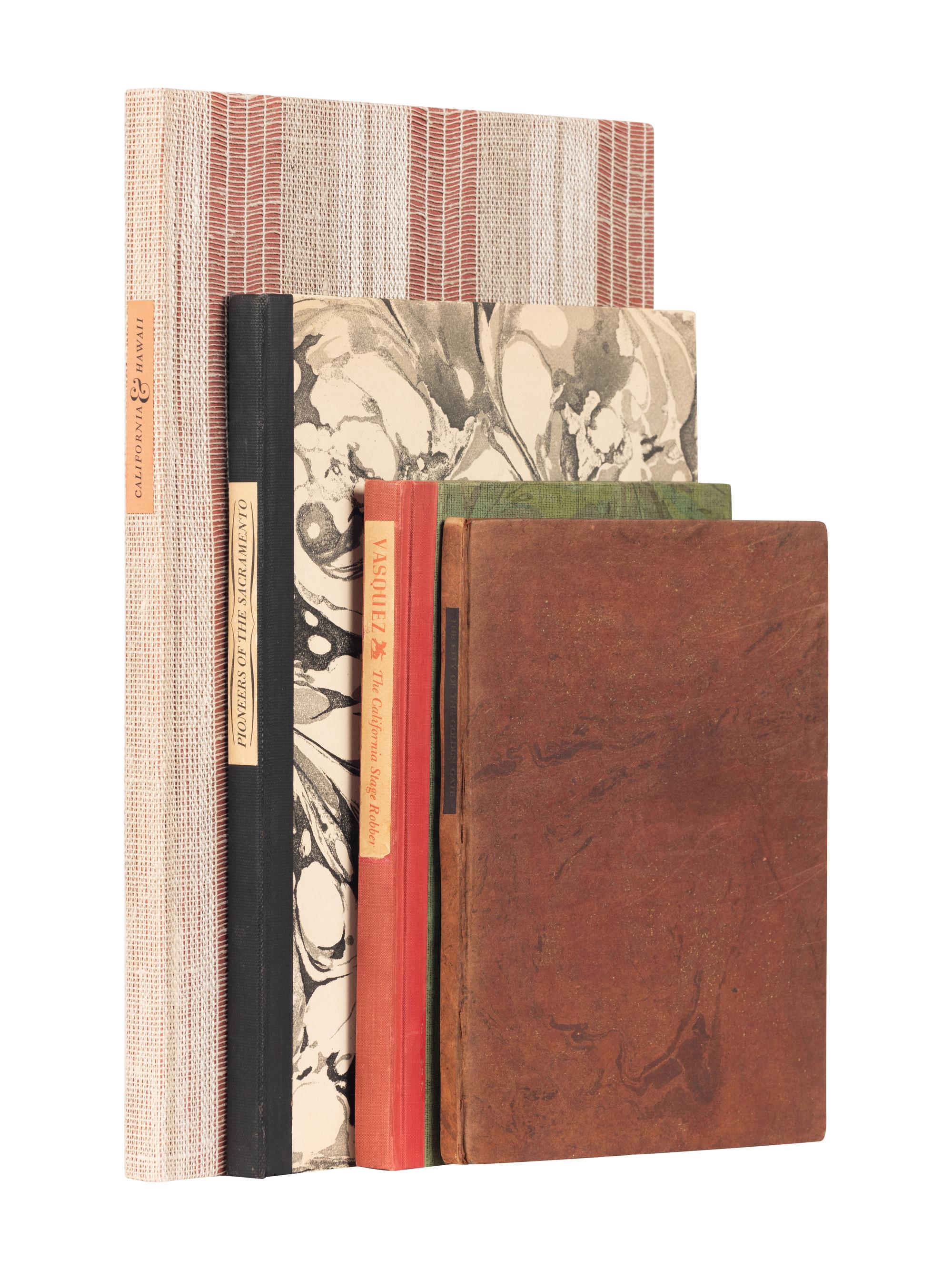[GRABHORN PRESS – BOOK CLUB OF CALIFORNIA]. A group of 4 books printed by the Grabhorn Press for the Book Club of California, comprising: