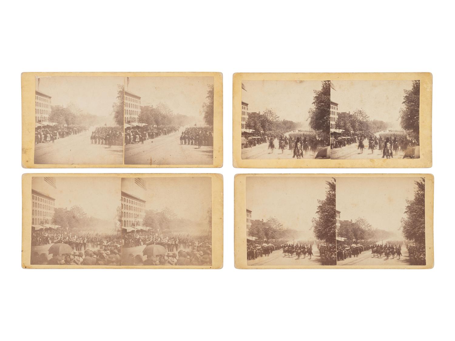 [CIVIL WAR]. 12 "Grand Review" stereoviews by Alexander Gardner. [Washington, DC]: [1865].