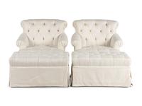 A Pair of Upholstered Armchairs