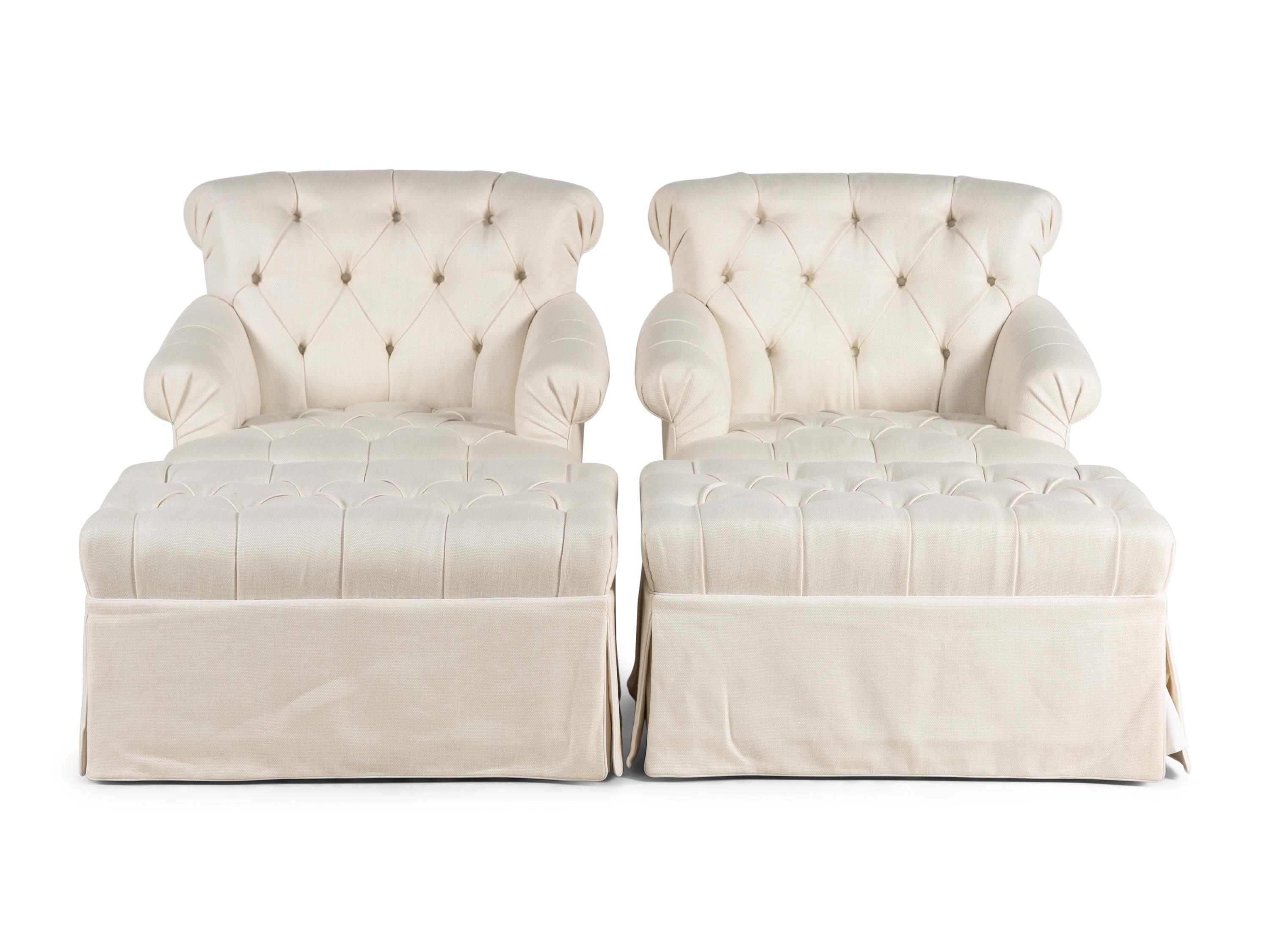 A Pair of Upholstered Armchairs