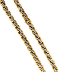 BICOLOR GOLD AND DIAMOND NECKLACE