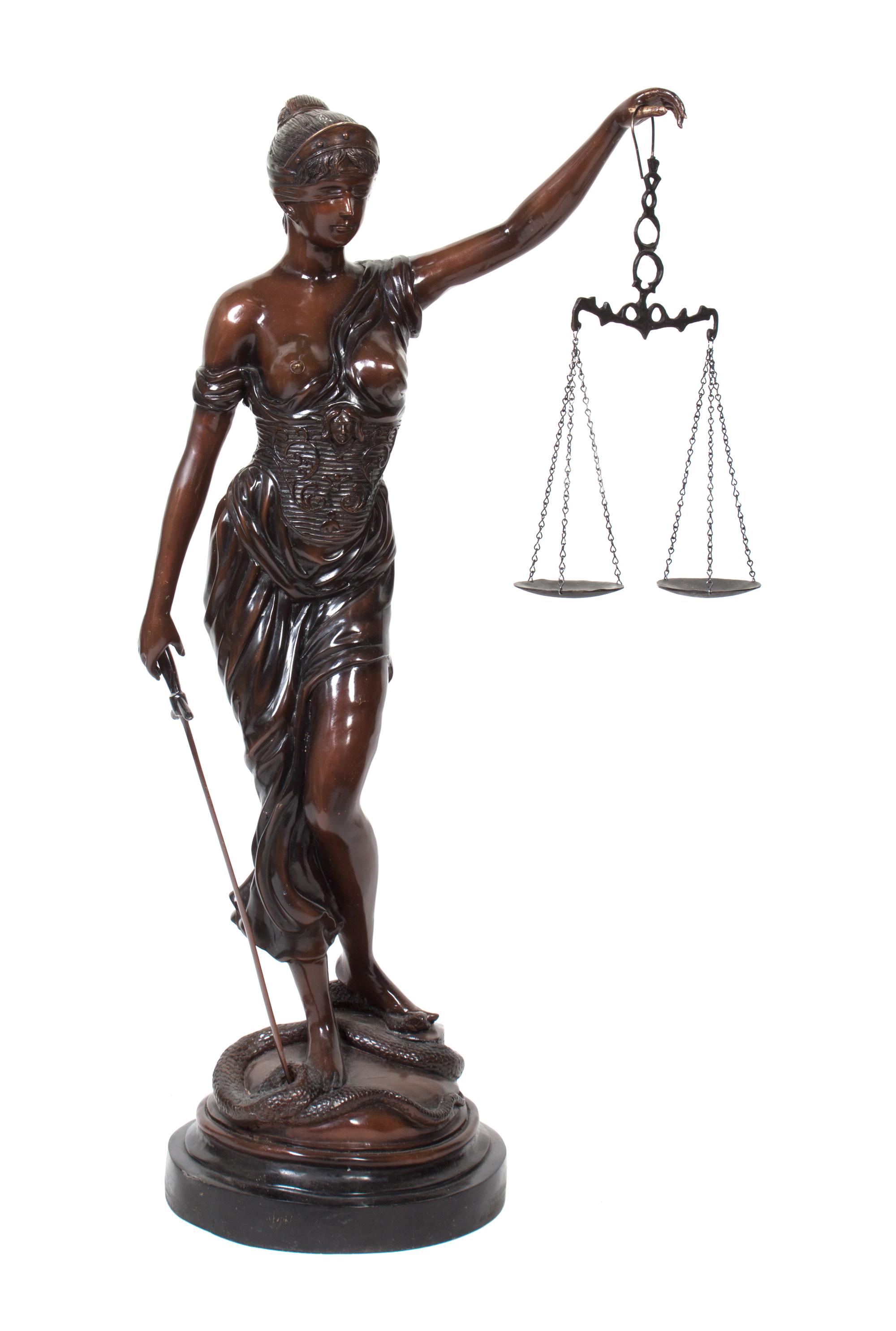 A Continental Bronze Figure Height overall 48 inches. — SECOND HALF 20TH CENTURY