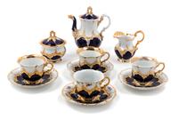 A Meissen Porcelain Tea Service Height of teapot 7 1/2 inches. — LATE 19TH/EARLY 20TH CENTURY