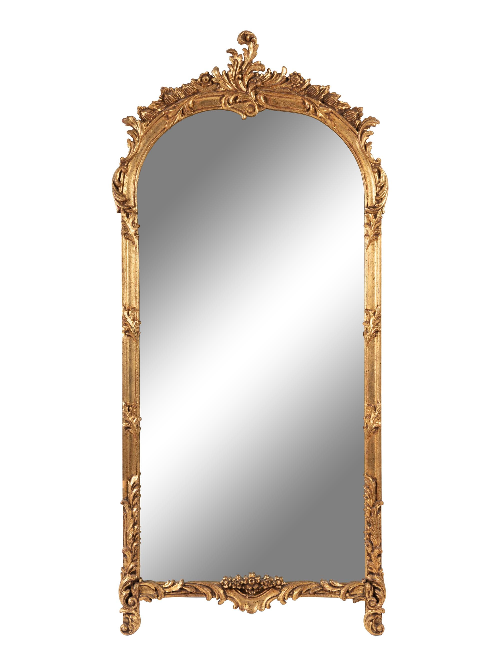 A Rococo Revival Giltwood Pier Mirror and Console Table