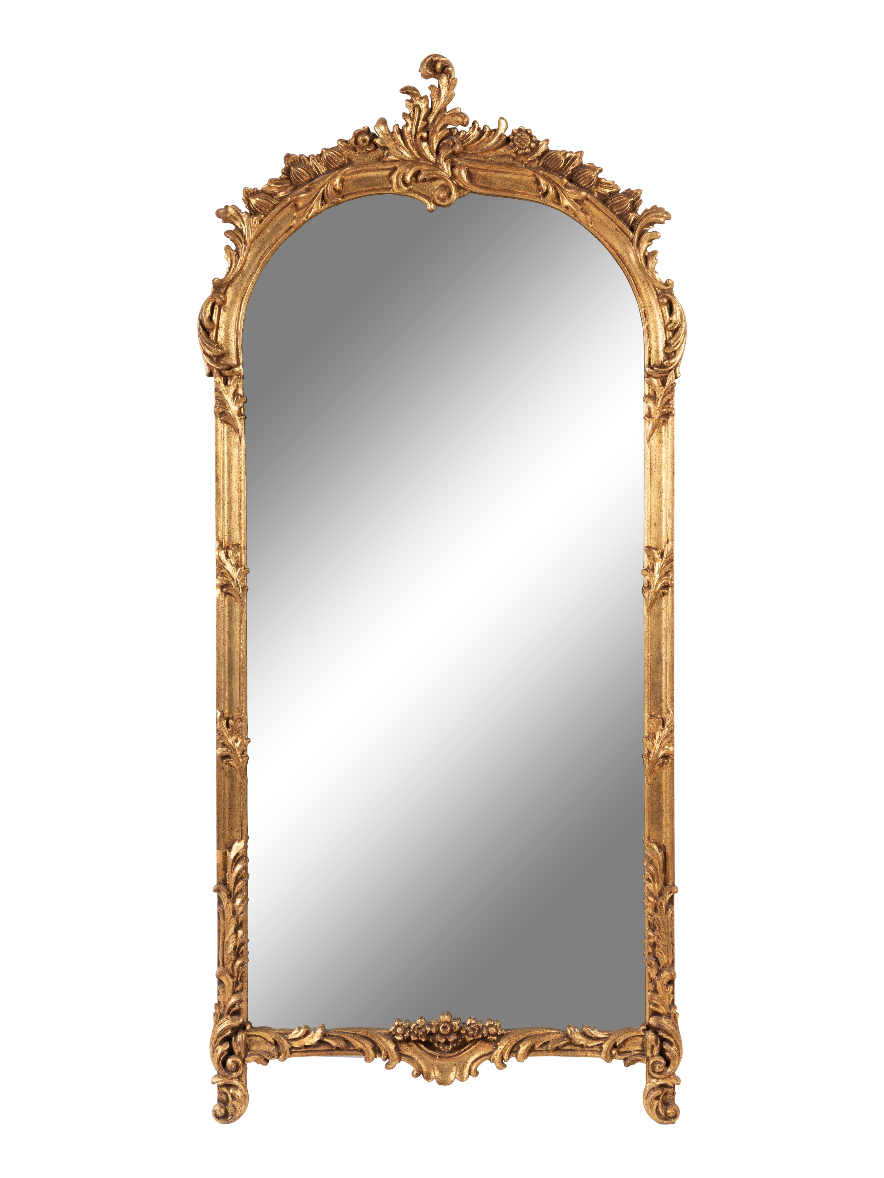 A Rococo Revival Giltwood Pier Mirror and Console Table