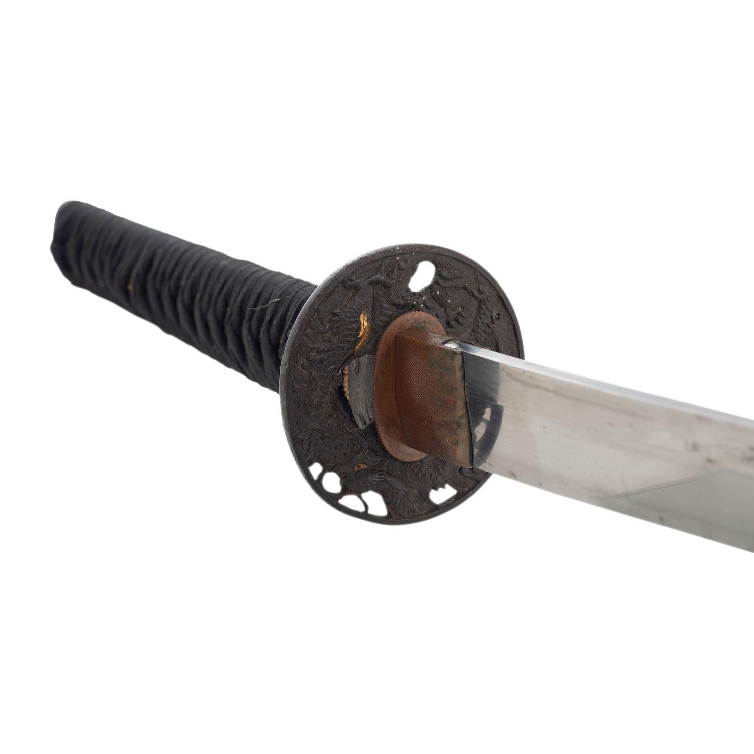 An Interesting Edo-Period Japanese Katana with 39-Character Tameshi Giri (Cutting Test) Mei