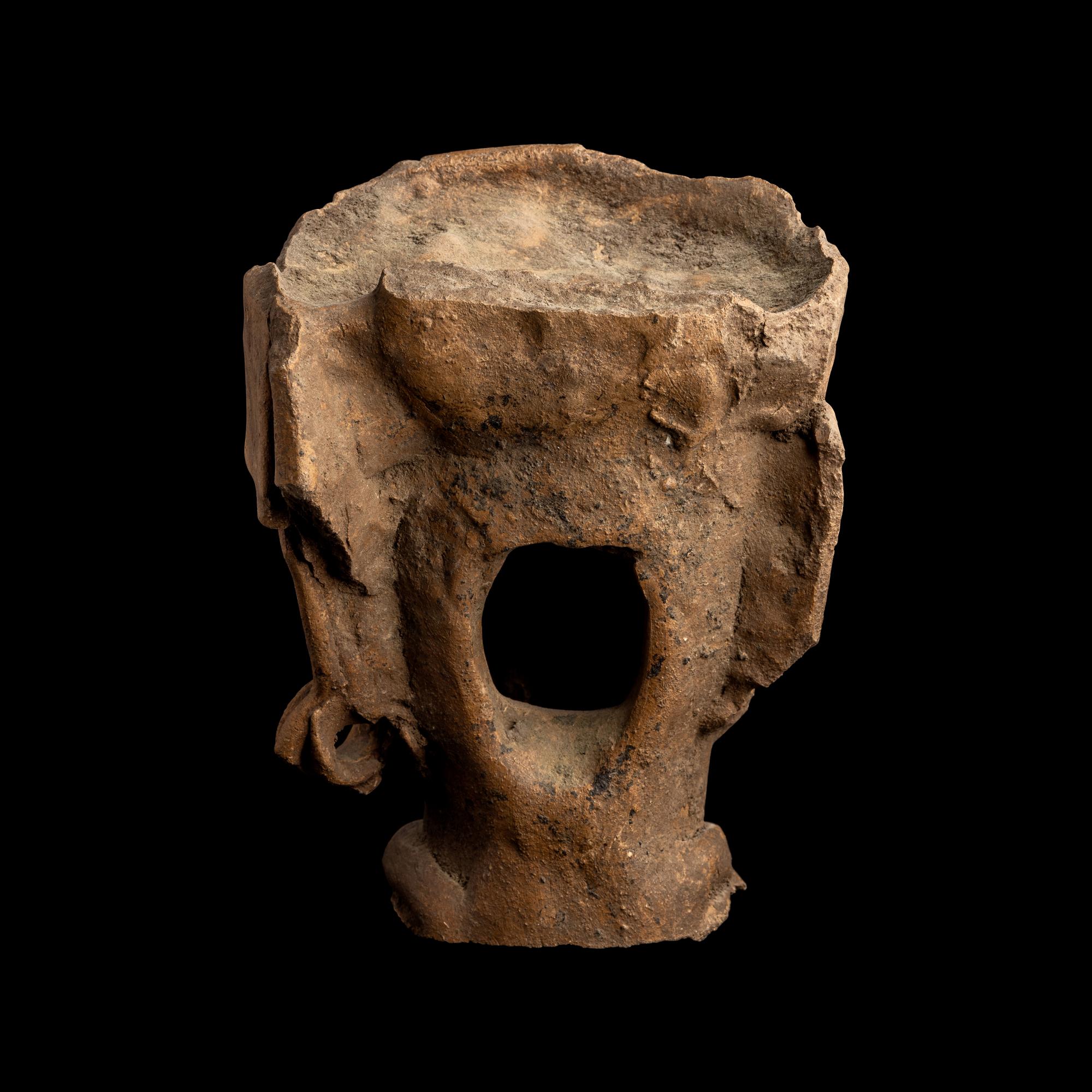 A Vercruz Terracotta Head of Xipe Totec