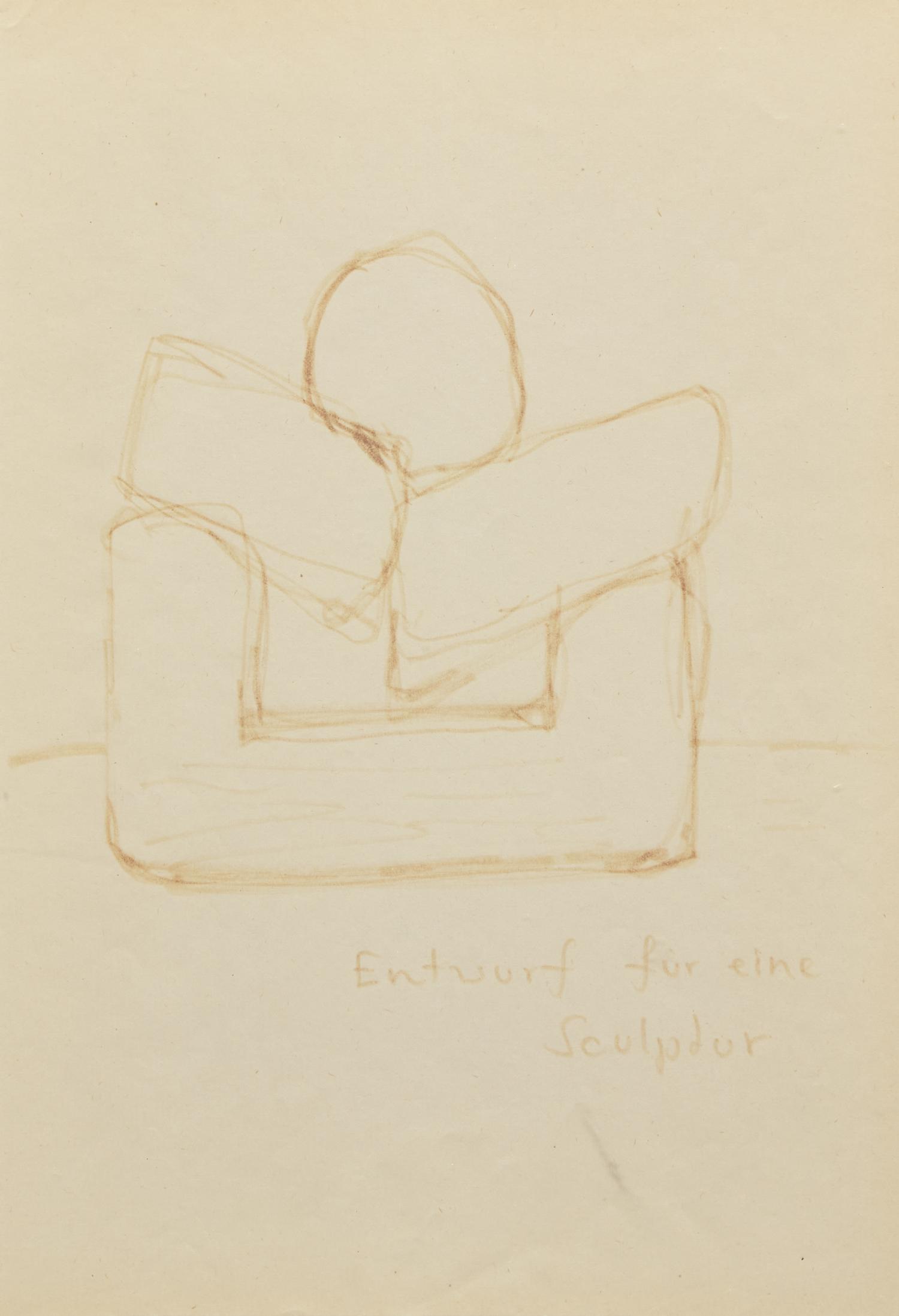 A.R. Penck (German, 1939-2017) — Entwurf fur eine Sculptur, 2 works