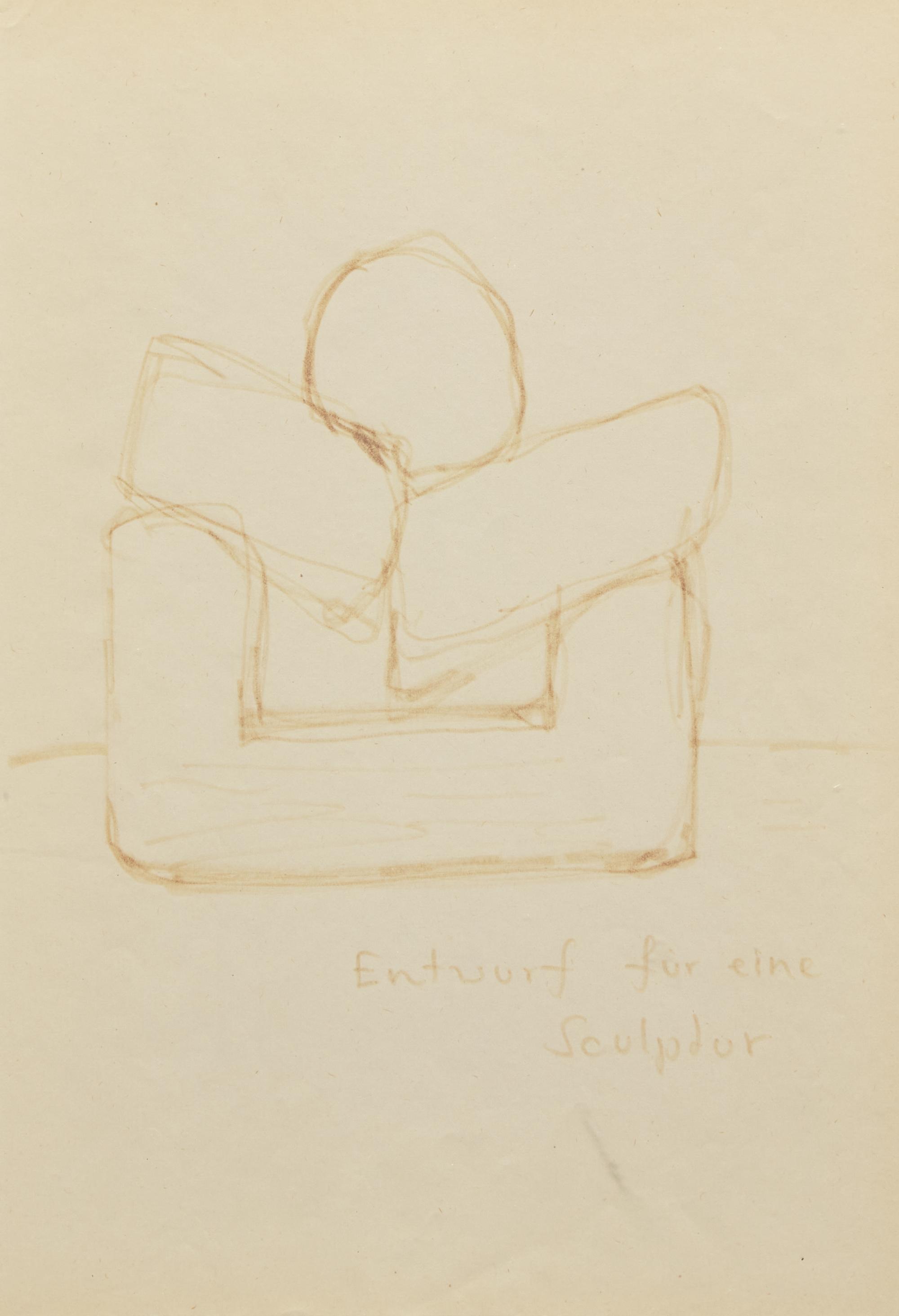 A.R. Penck (German, 1939-2017) — Entwurf fur eine Sculptur, 2 works