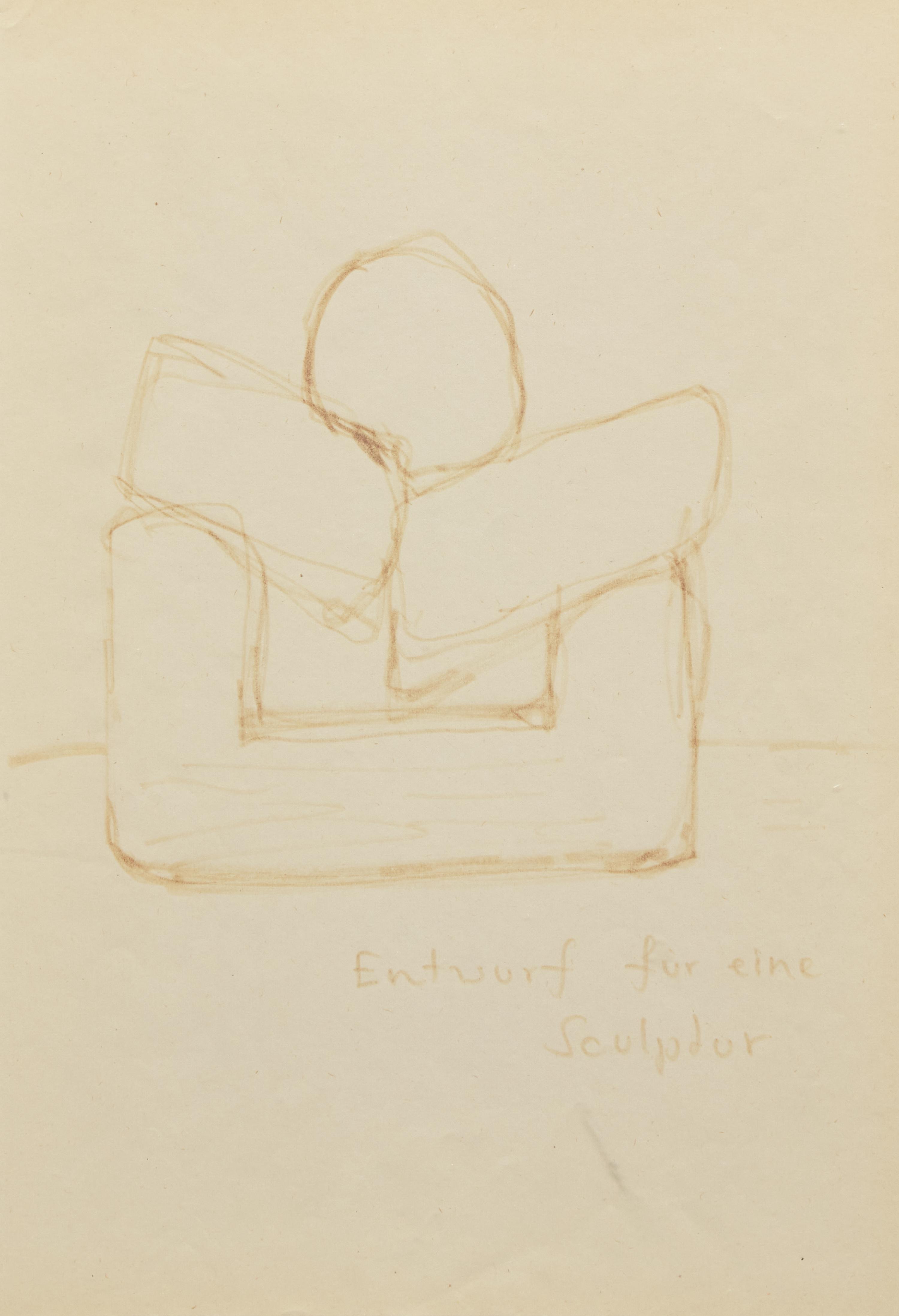 A.R. Penck (German, 1939-2017) — Entwurf fur eine Sculptur, 2 works