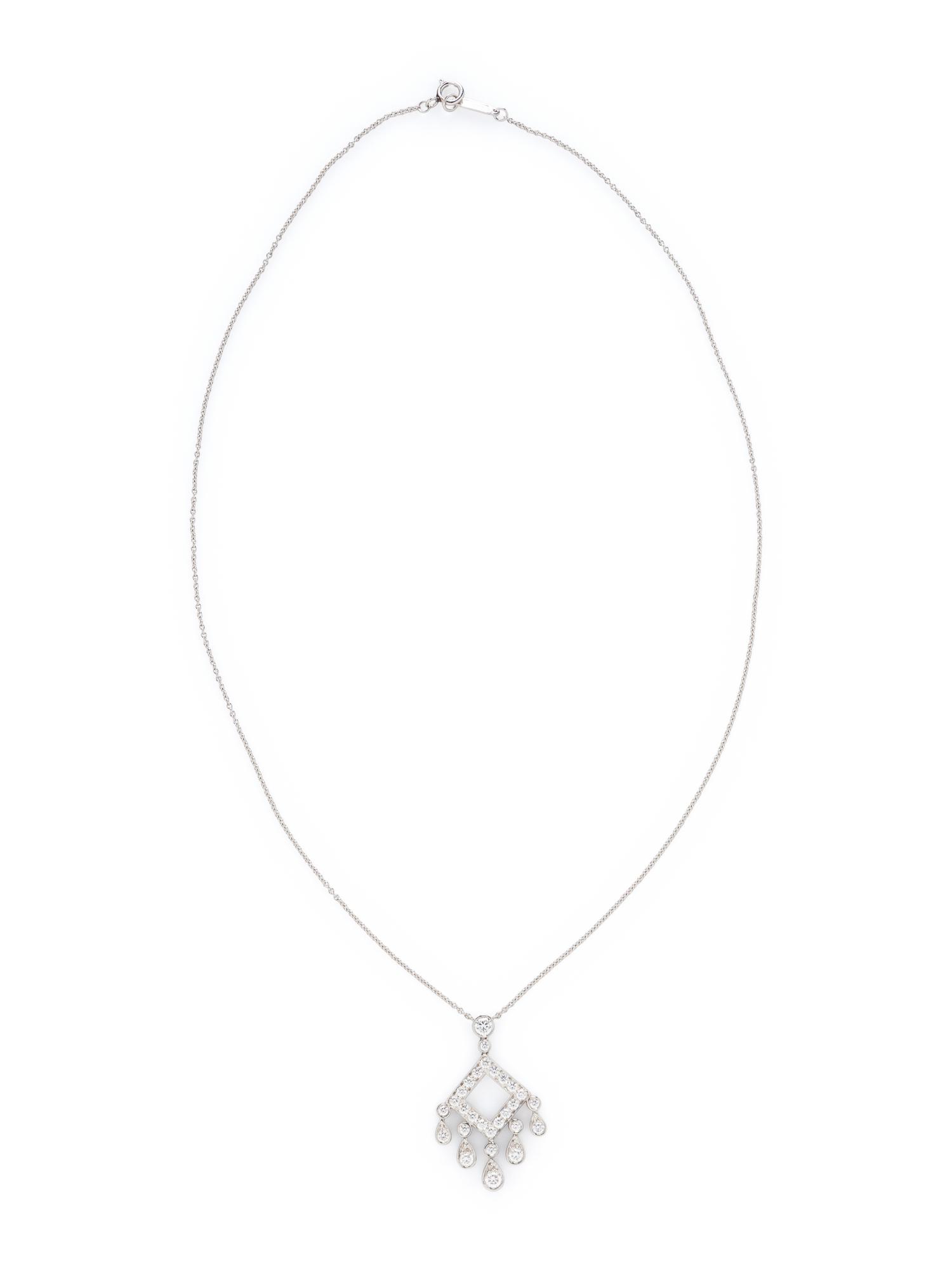 TIFFANY & CO., 'JAZZ LEGACY' DIAMOND AND PLATINUM PENDANT