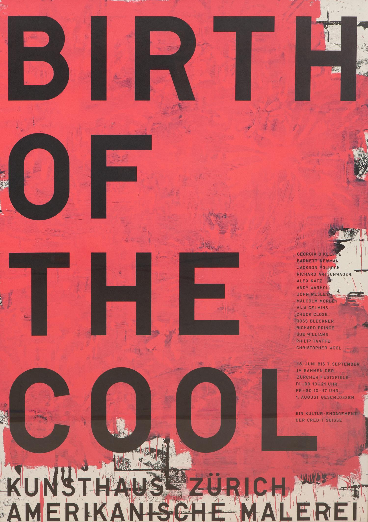 The Birth of Cool , for Kunsthaus, Zürich, 1997