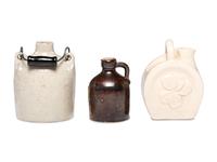Three Miniature Stoneware Vessels