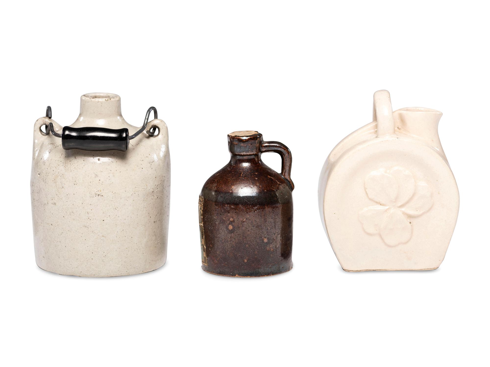 Three Miniature Stoneware Vessels