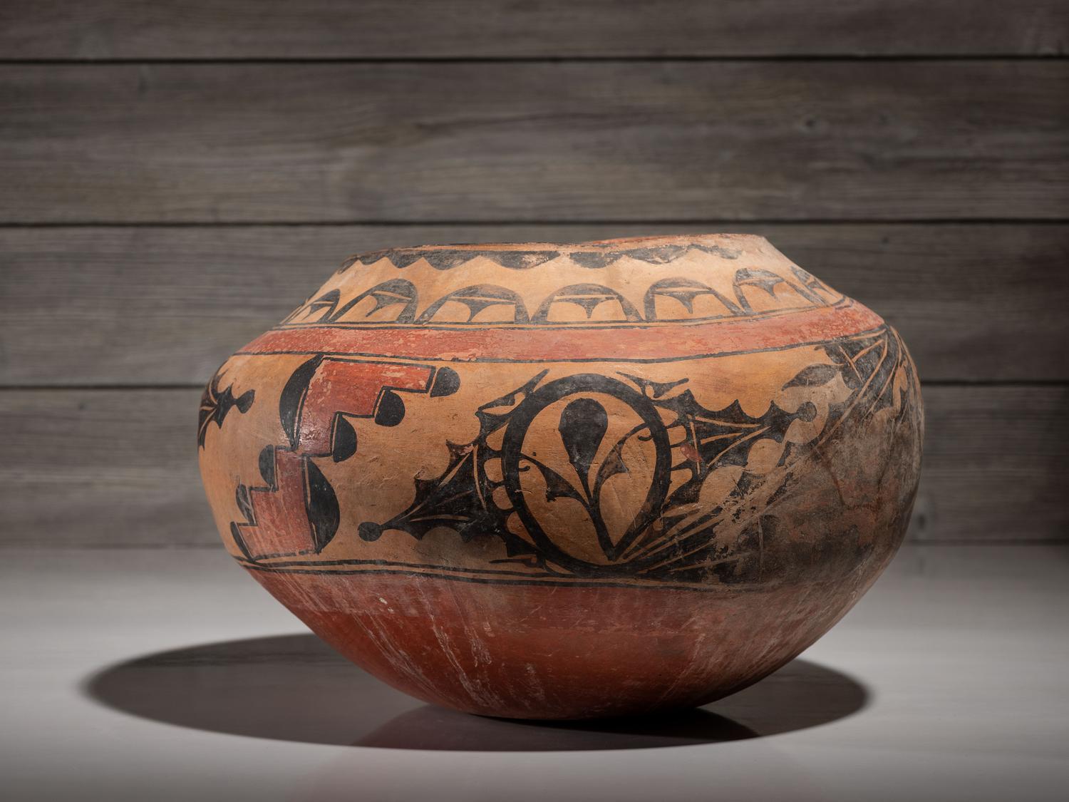 Zia Polychrome Pottery Storage Jar