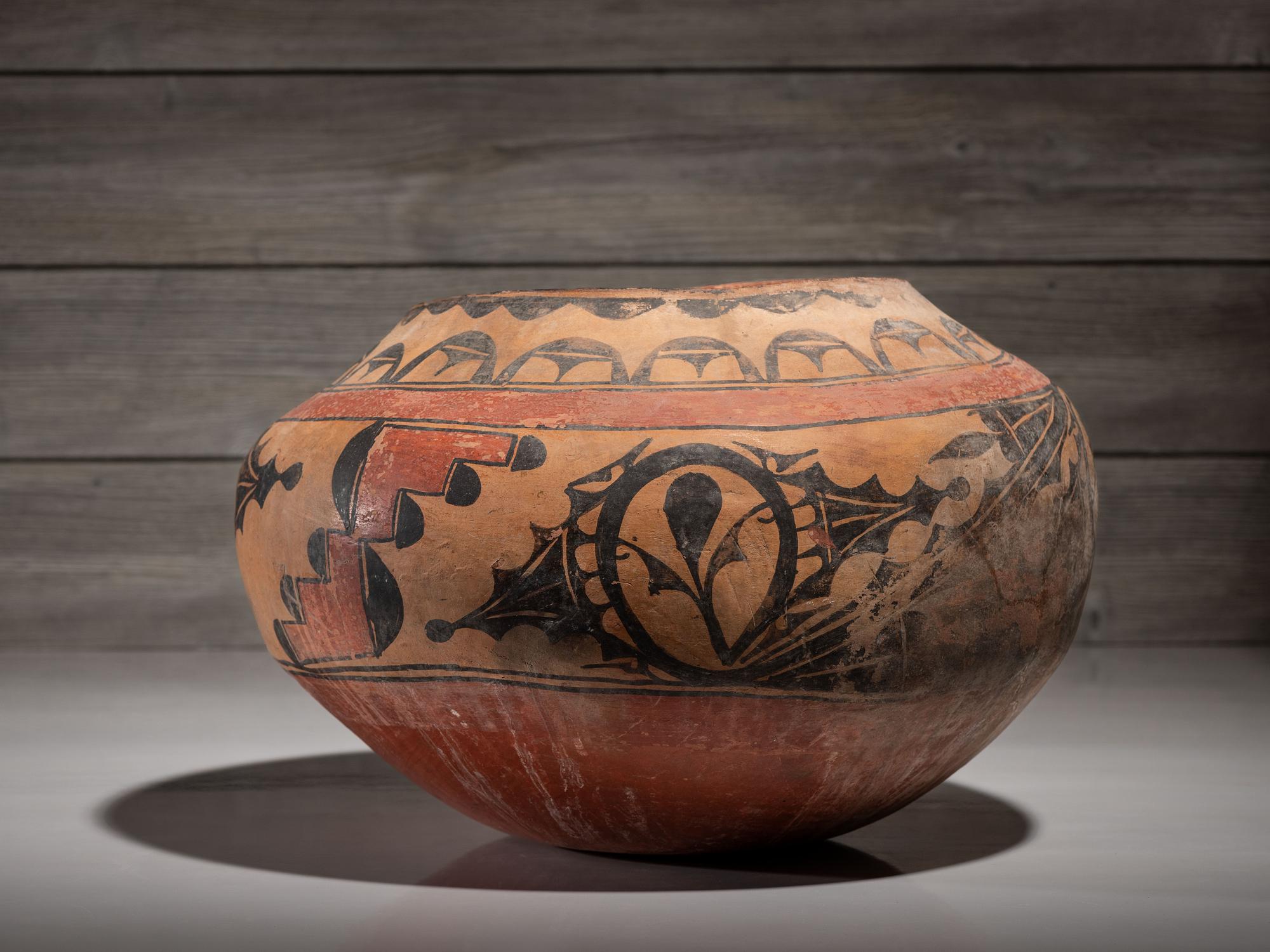 Zia Polychrome Pottery Storage Jar