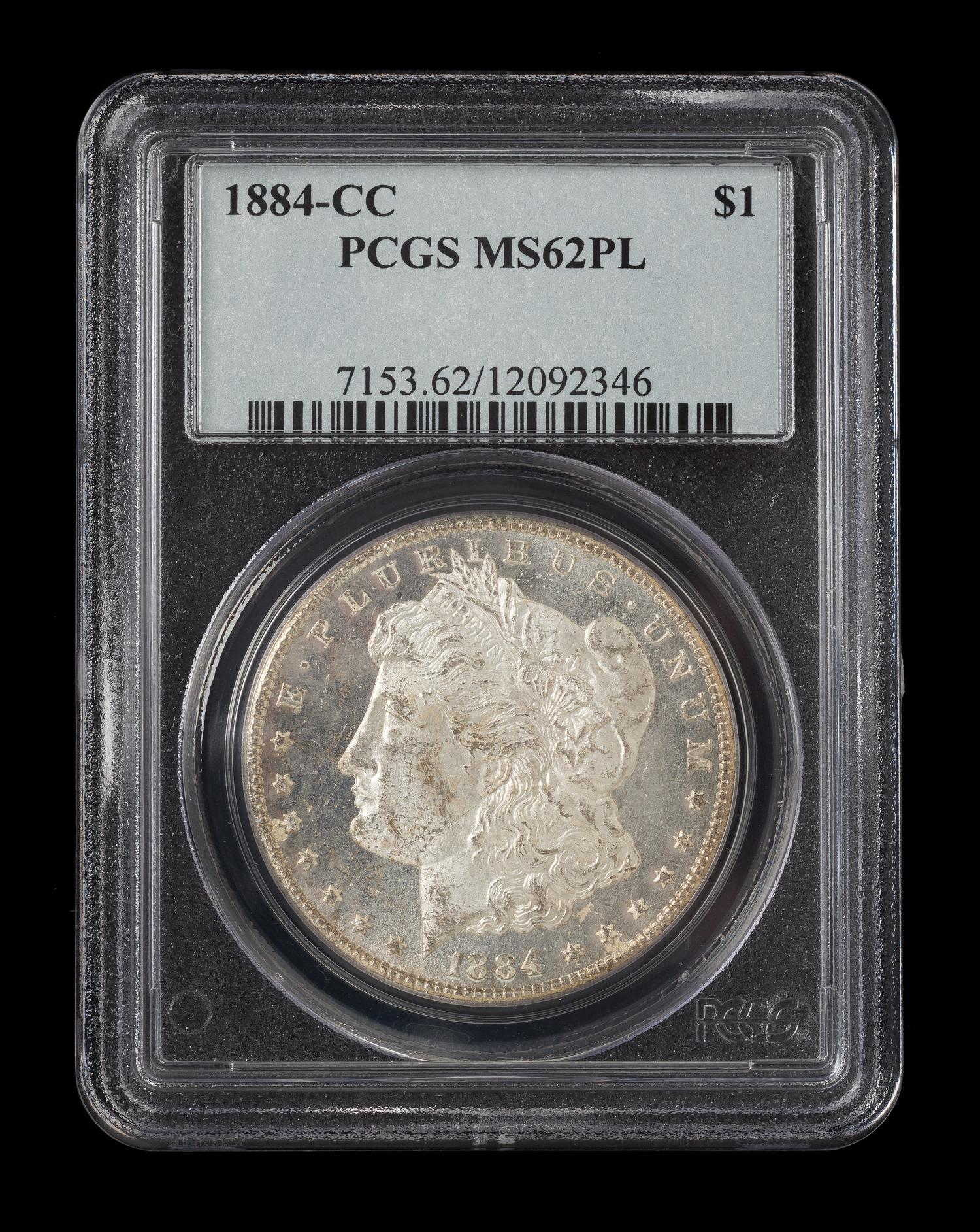 A United States 1884-CC Morgan Silver Dollar Coin
