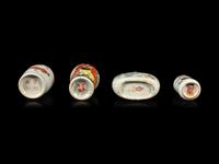 Four Chinese Famille Rose Porcelain Snuff Bottles