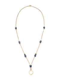 PAUL MORELLI, YELLOW GOLD, LAPIS LAZULI MAGNIFYING GLASS SAUTOIR