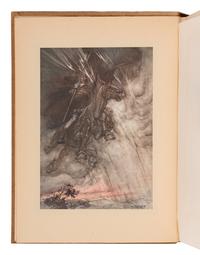 [RACKHAM, Arthur (1867-1939), illustrator]. WAGNER, Richard (1813-1883). [The Ring of the Niblung]. The Rhinegold & the Valkyrie . -- Siegfried & the Twilight of the Gods . Margaret Armour, translator. London and New York: William Heinemann and Doubleday Page & Co., 1910, 1911.