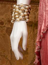 Chanel 10-Strand Faux Pearl Bracelet, c.1982