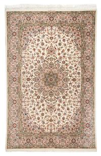 A Qum Silk Rug 6 feet 8 1/2 inches x 4 feet 4 1/2 inches. — 20TH/21ST CENTURY