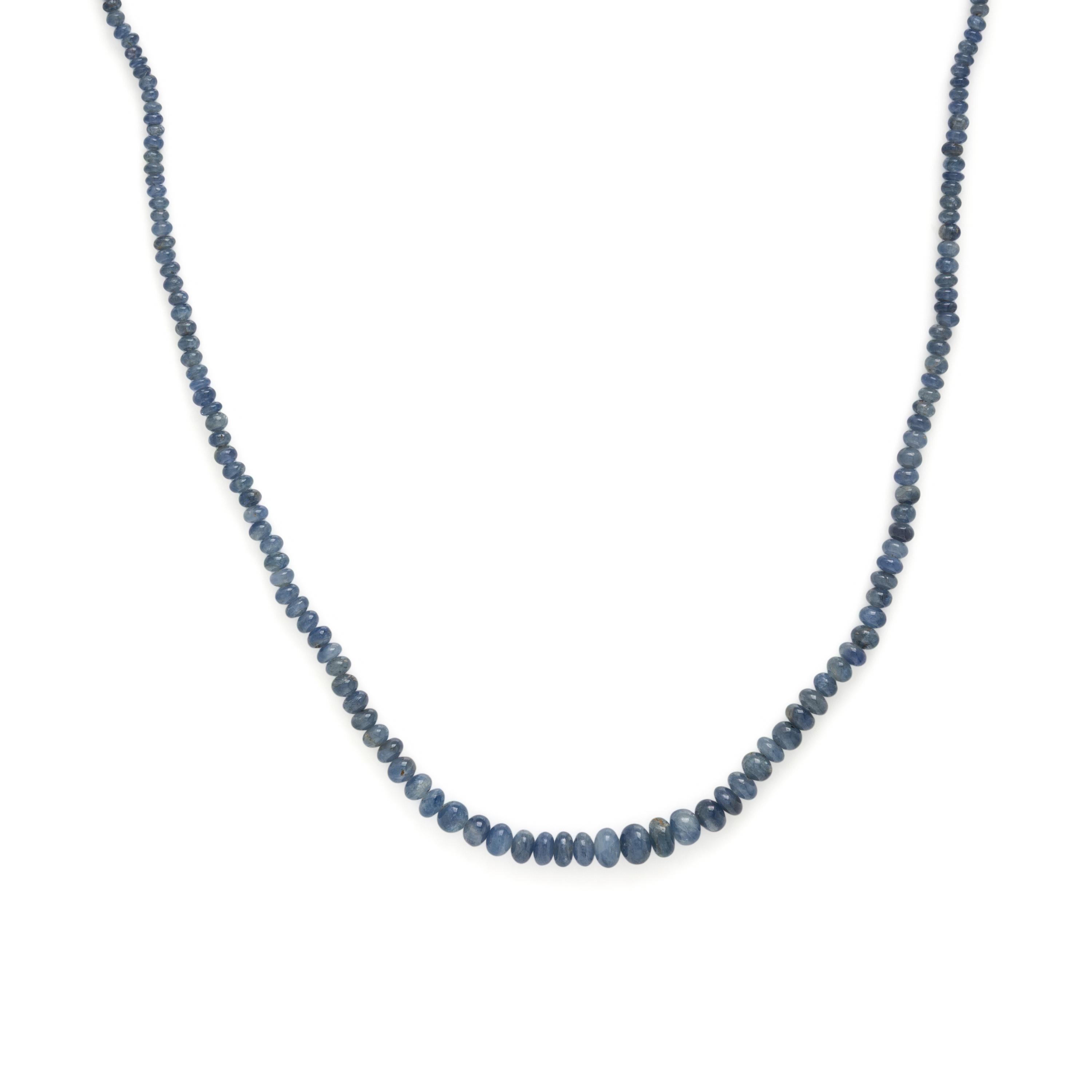 Two Sapphire Beaded Necklaces