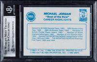 A 1986 Star Best Of The Old, Best Of The New Basketball Card Set Featuring Michael Jordan Card No. 2 (BGS 9 MINT)