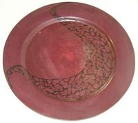 Two Haeger Pottery Chargers Diameter of largest 21 1/4 inches.