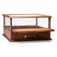 A Wooden Frame Countertop Display Case