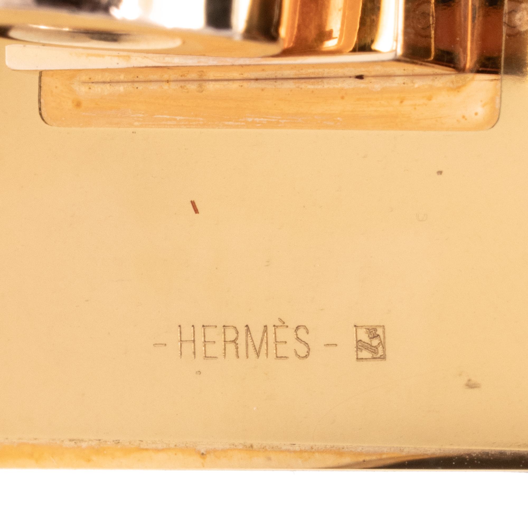 HERMÈS, KELLY DOG BRACELET IN BARÉNIA LEATHER