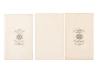 [LINCOLN, Abraham (1809-1865)]. 3 CDVs of Abraham Lincoln taken by BRADY and BERGER in January and February, 1864.