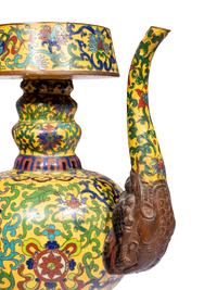 A Chinese Cloisonné Enamel Penba Ewer