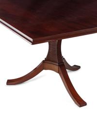 A Custom Three-Pedestal Dining Table by Cabinetmaker Robin K. DeGroot