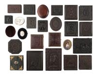 [EARLY PHOTOGRAPHY]. 26 assorted cases including Union, velvet, mother-of-pearl, etc.