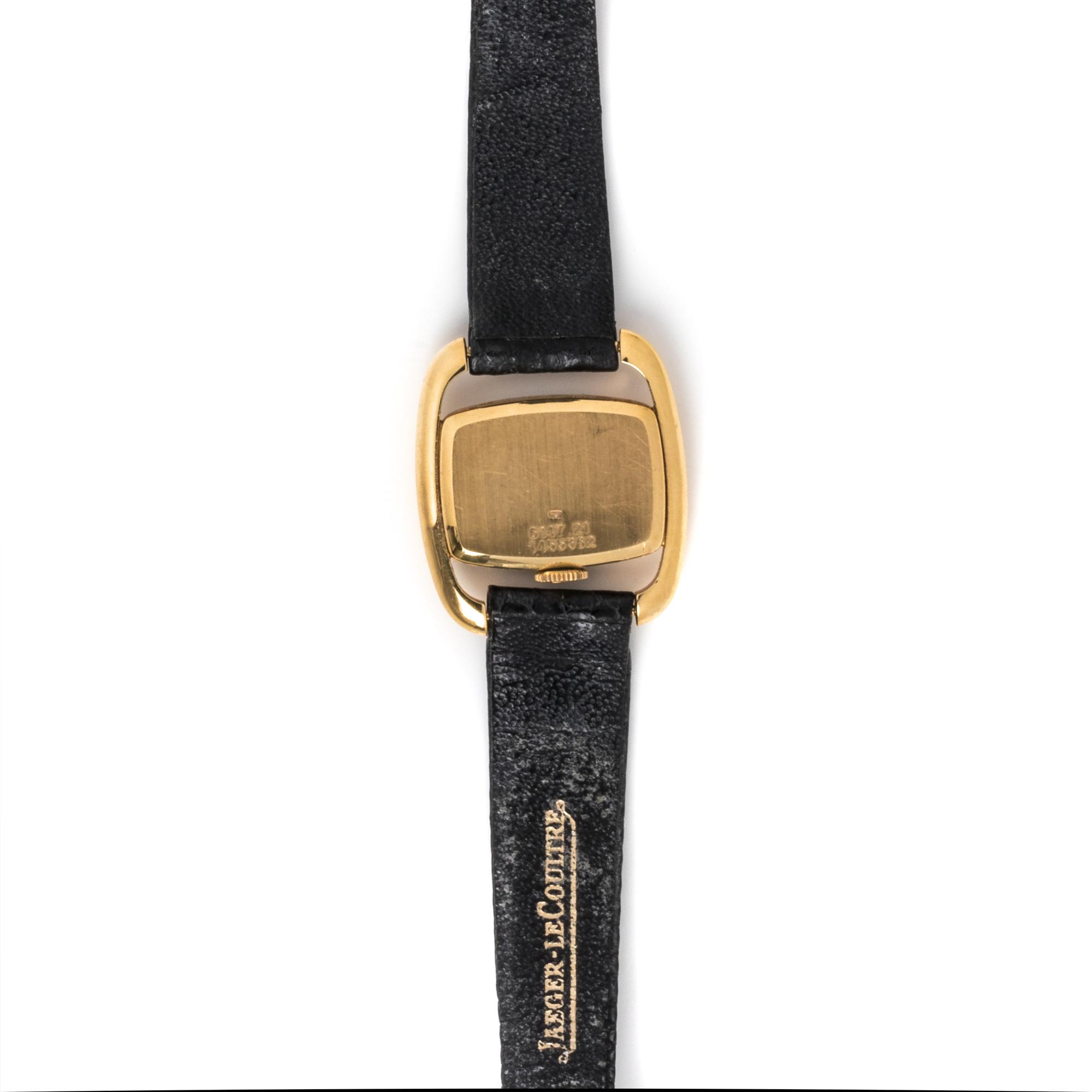 JAEGER-LeCOULTRE, 18K YELLOW GOLD WRISTWATCH