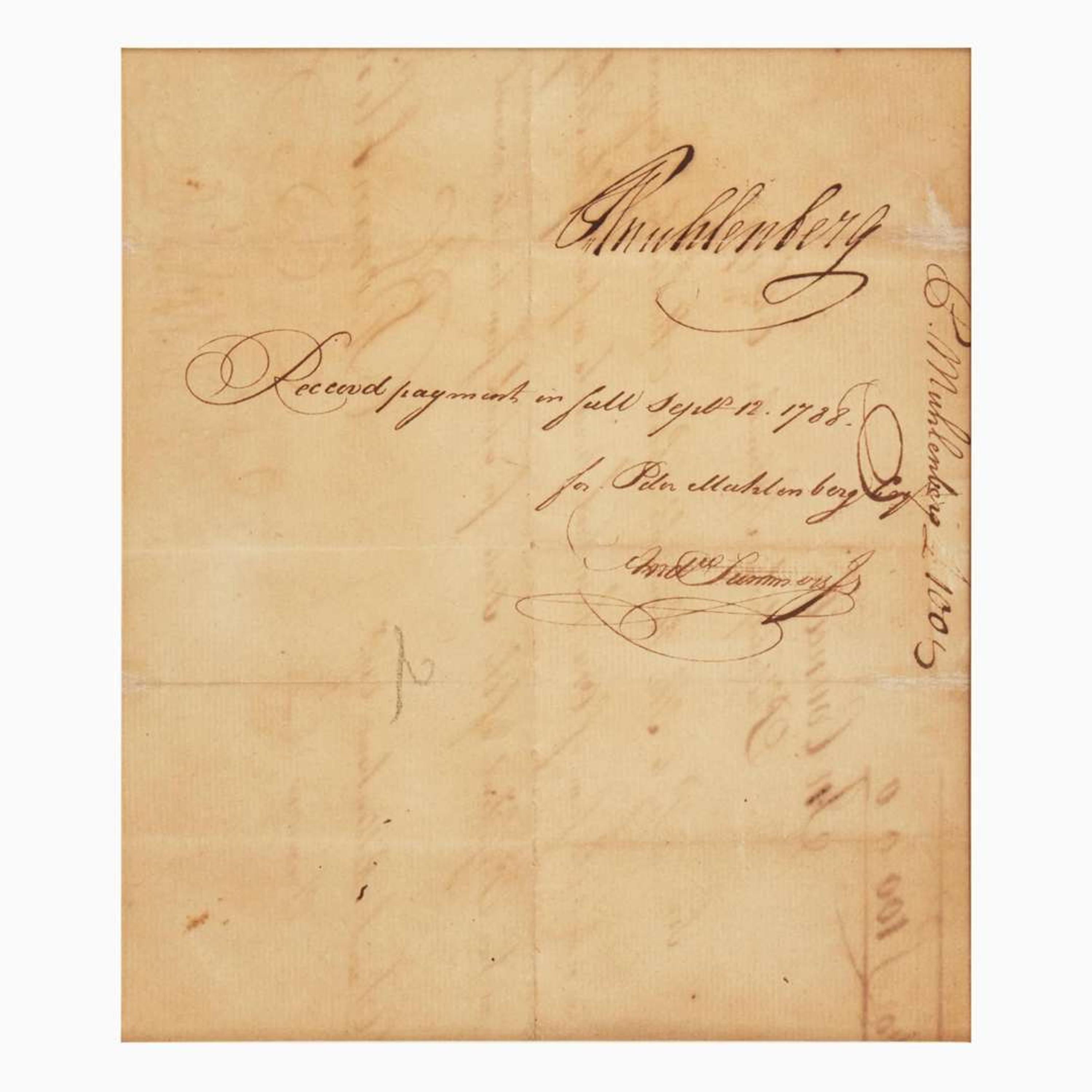 [Americana] Franklin, Benjamin Manuscript Document, signed
