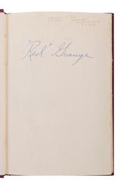 A Group of Red Grange and George Halas Chicago Bears Signed Autographed Books (PSA and JSA Certified Authentic),
