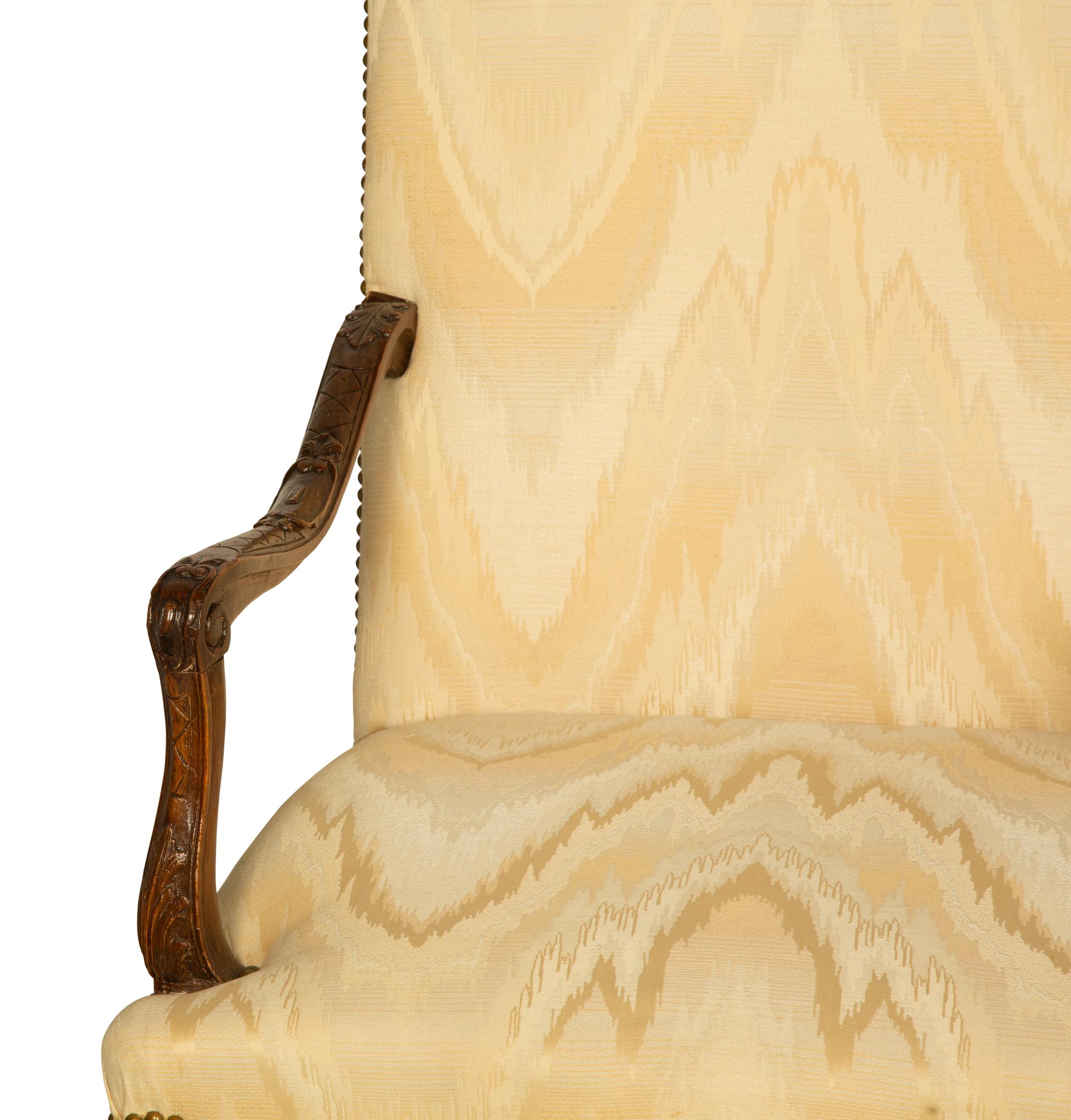 Two Régence Style Fauteuils and a Stool