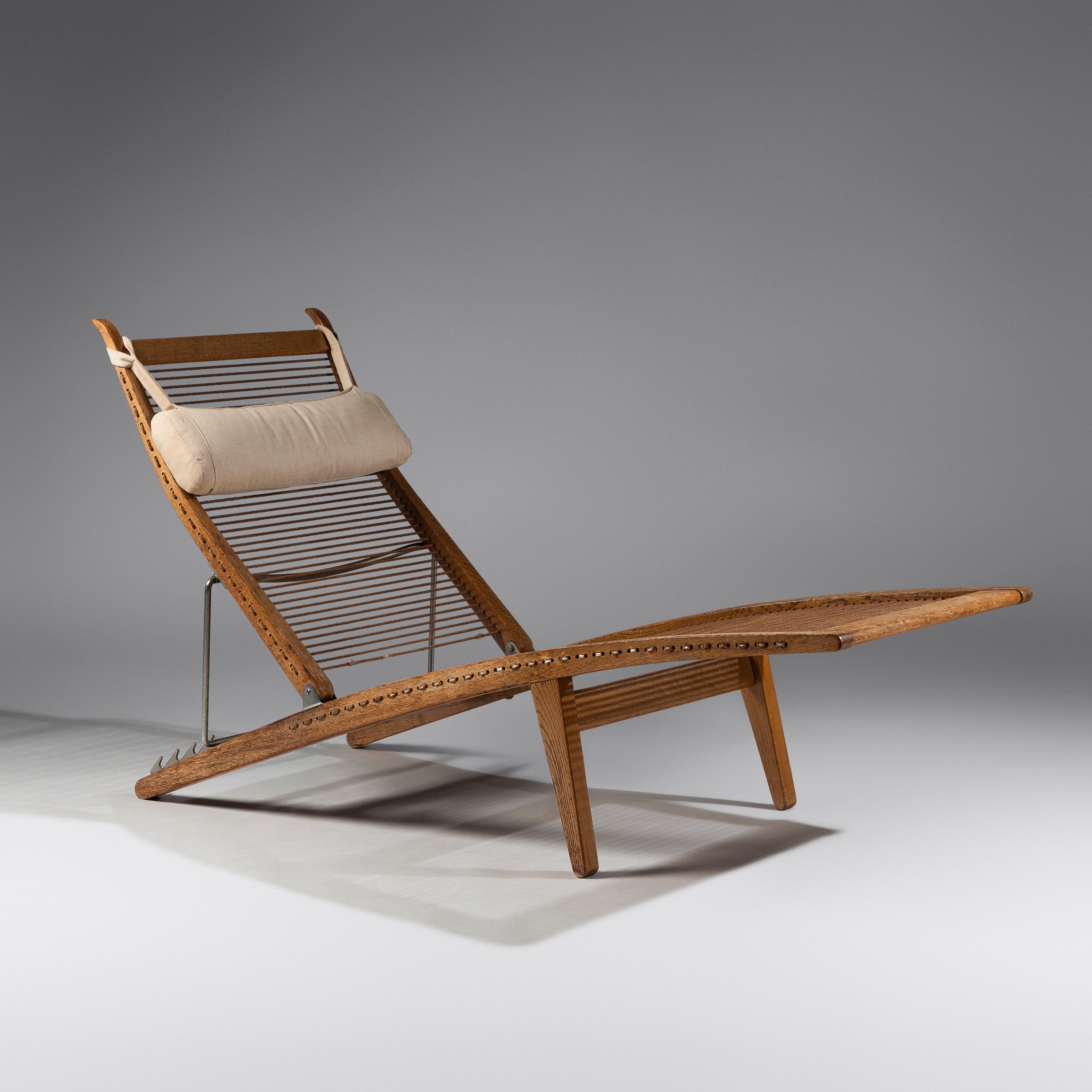 Stringed Deck Chair, model JH 524, 1958 for Johannes Hansen, Denmark